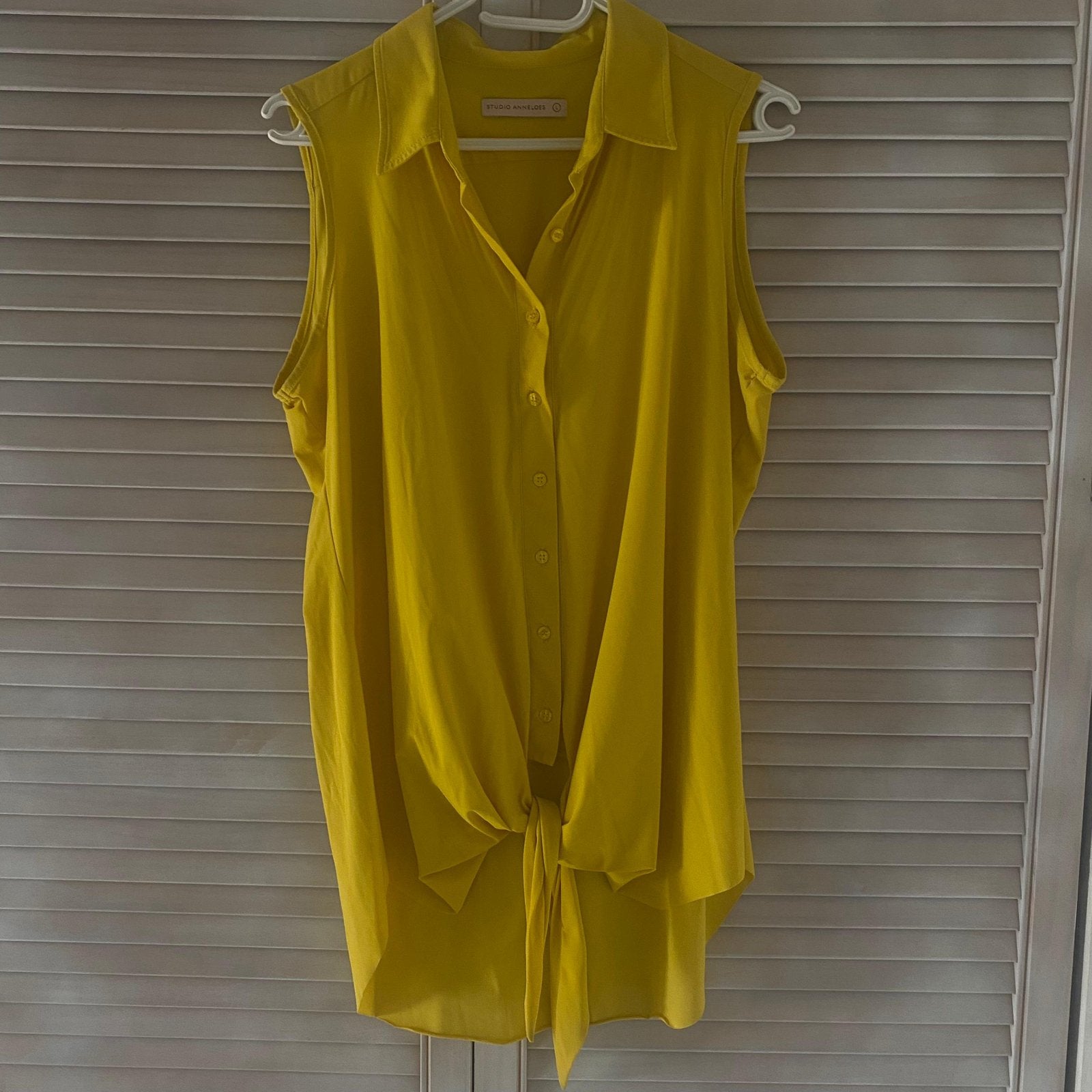 Studio Anneloes okergele blouse L, Kleding | Dames, Blouses en Tunieken, Ophalen, Zo goed als nieuw, Maat 42/44 (L), Geel