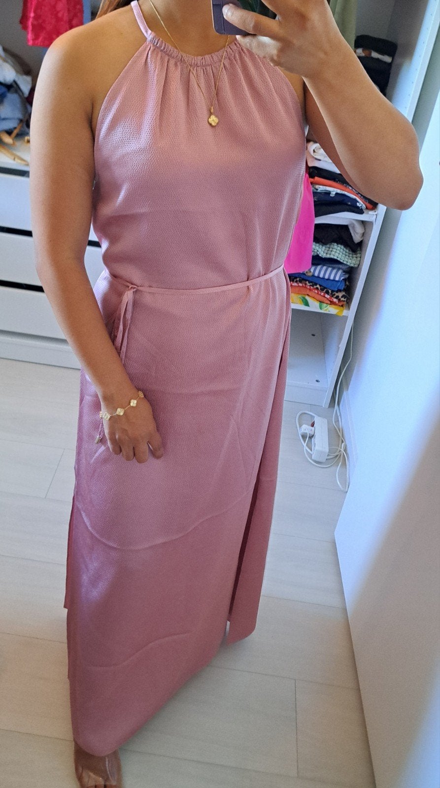 Nieuwe Ted Baker Maxi Jurk Roze Maat, Maat 38/40 (M), Nieuw, Ophalen of Verzenden, Roze