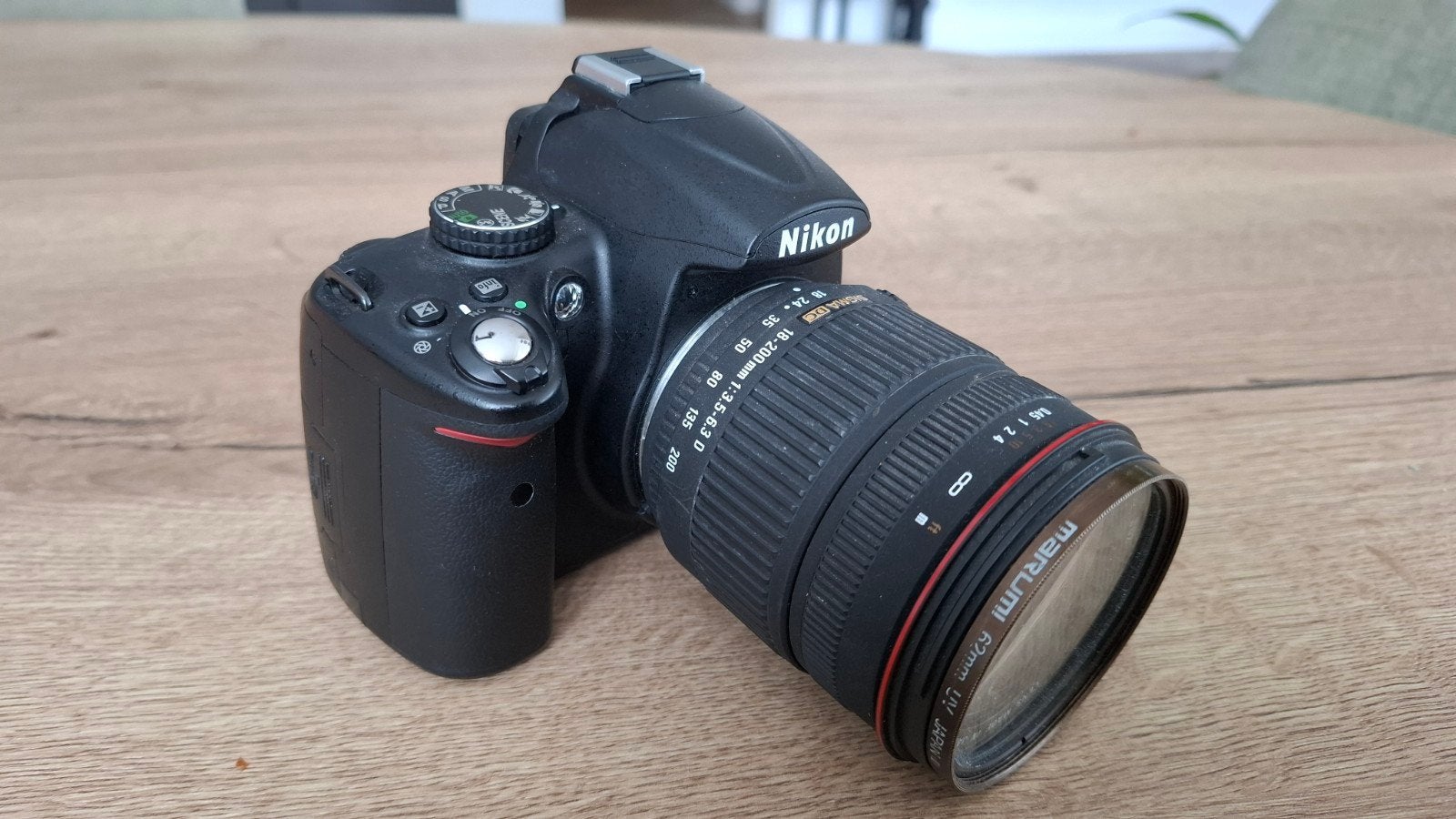 Nikon D5000 met Sigma 18-200mm lens, Audio, Tv en Foto, Ophalen of Verzenden, Nikon, 8 keer of meer
