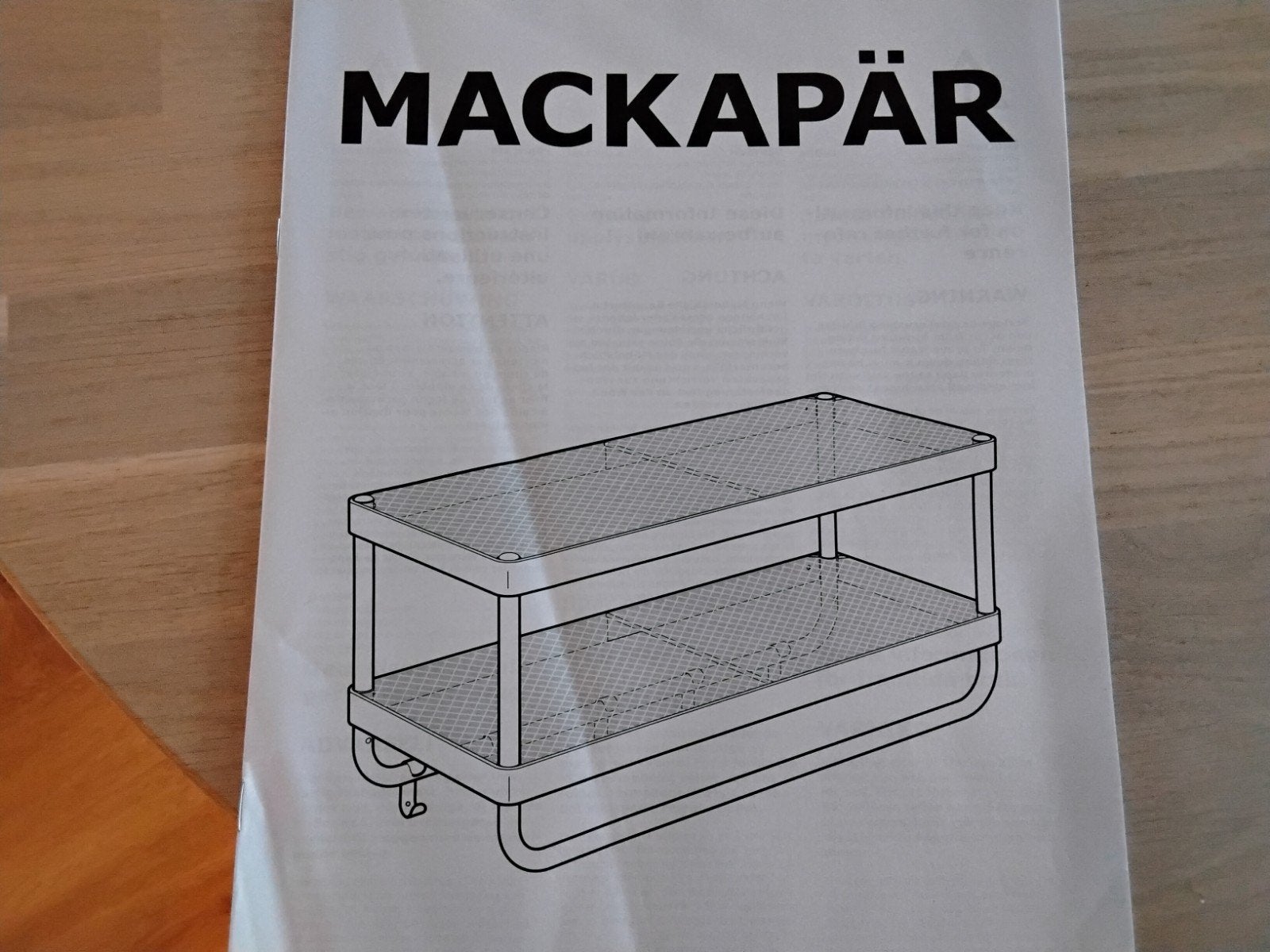 Ikea Mackapar kapstok wit zgan, Huis en Inrichting, Woonaccessoires | Kapstokken, Zo goed als nieuw, Minder dan 100 cm, Metaal