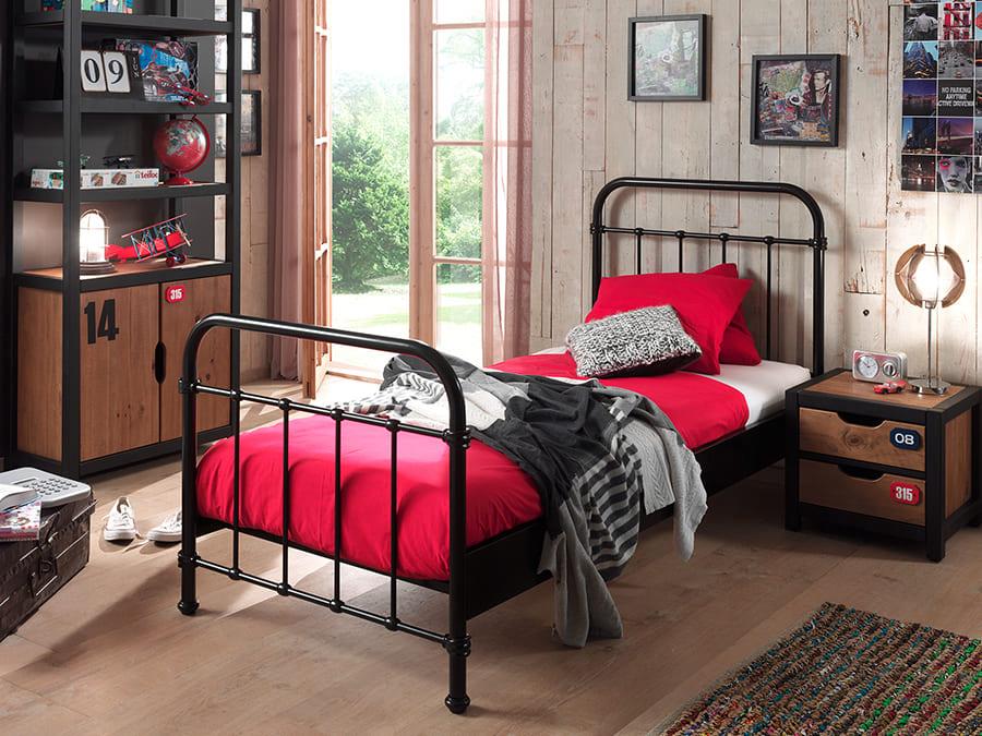 Bed 90 200, Kinderen en Baby's, Kinderkamer | Bedden, Ophalen, Zo goed als nieuw, 180 cm of meer, 85 tot 100 cm