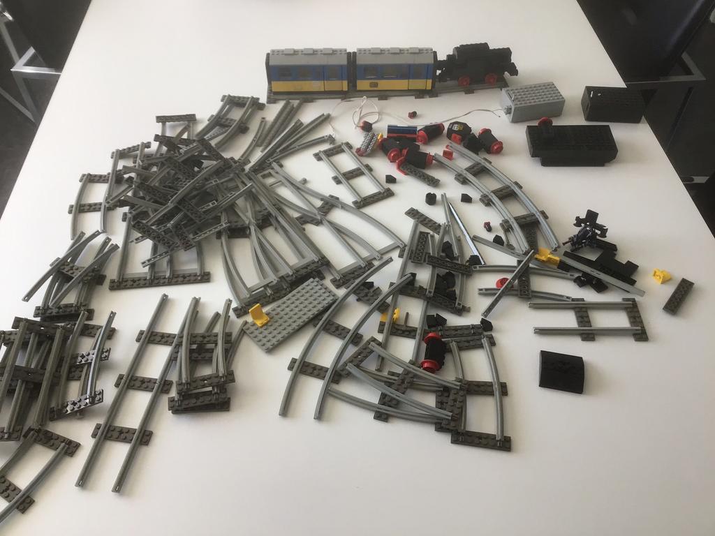 Oude lego trein., Ophalen of Verzenden, Zo goed als nieuw