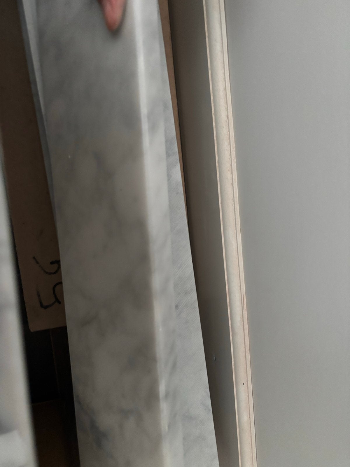 Marmeren witte Carrara dorpels/plinten - 90 cm, Overige materialen, Ophalen of Verzenden, Zo goed als nieuw, Minder dan 100 cm