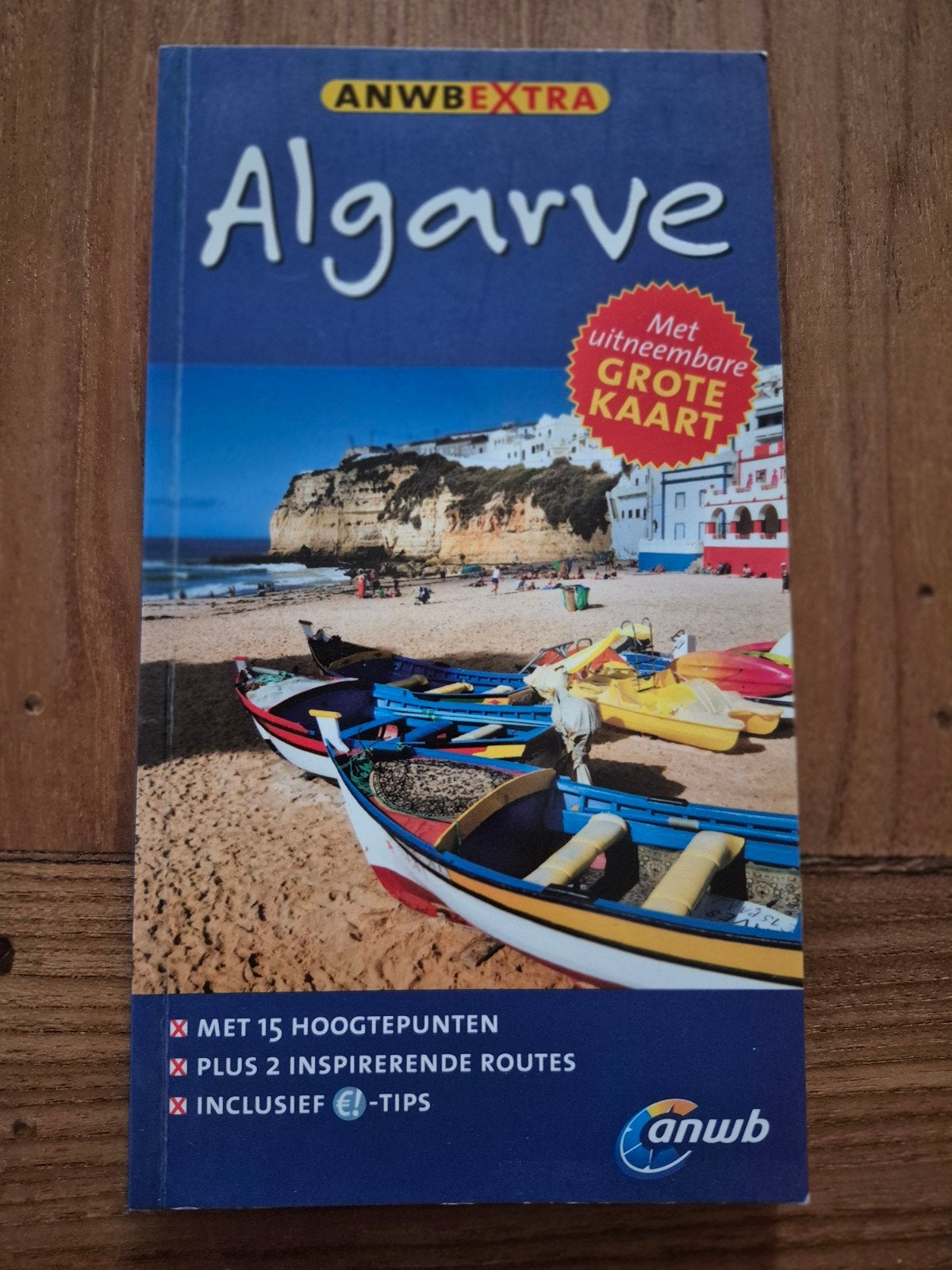 ANWB Extra Reisgids Algarve met uitneembare kaart, Europa, Ophalen of Verzenden, Zo goed als nieuw, Reisgids of -boek