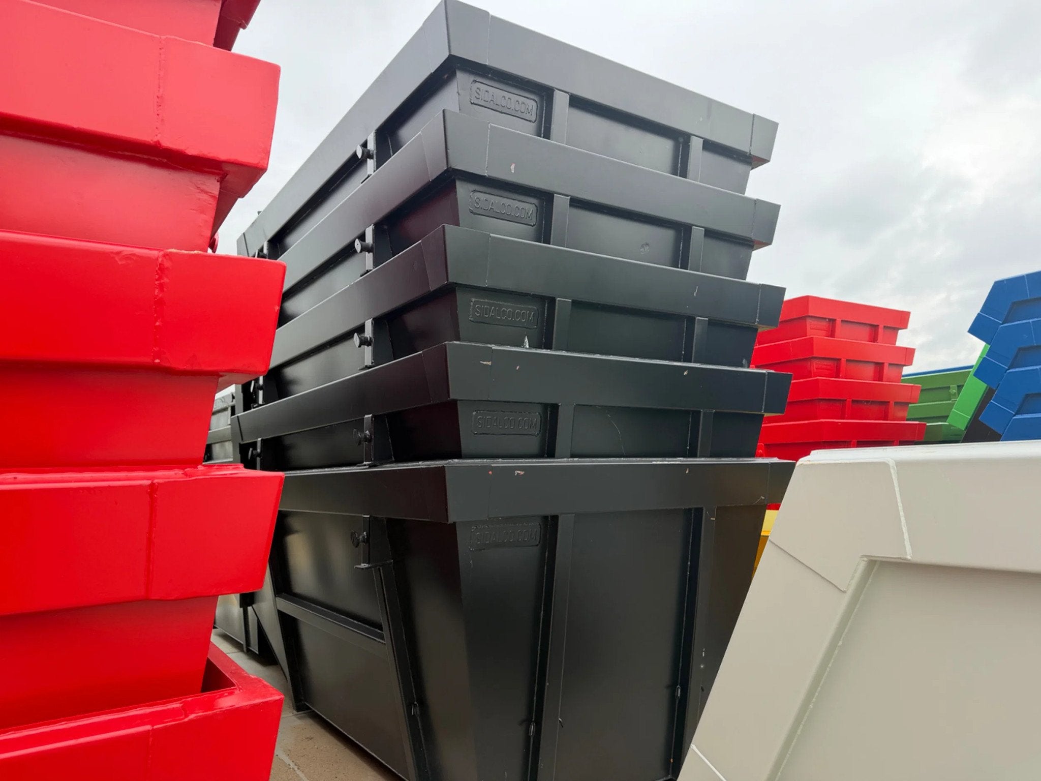 Sidalco 9m3 portaalarm containers zwart