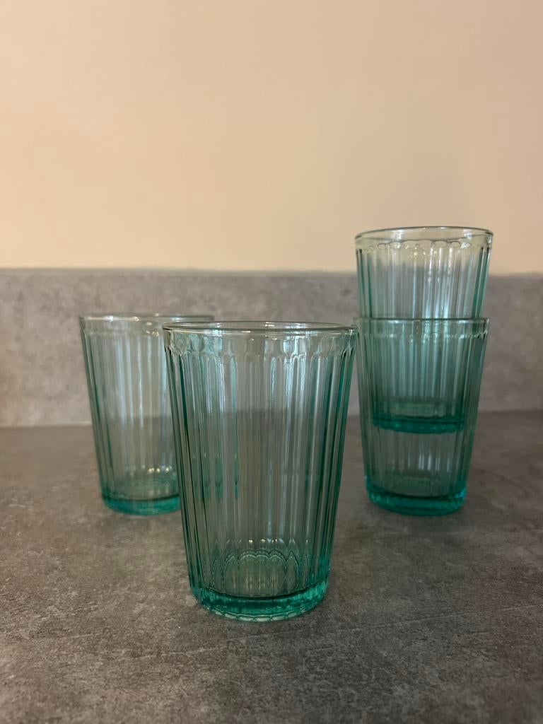 Glazen IKEA 4stuks 5€, Ophalen, Gebruikt, Glas, Glas of Glazen