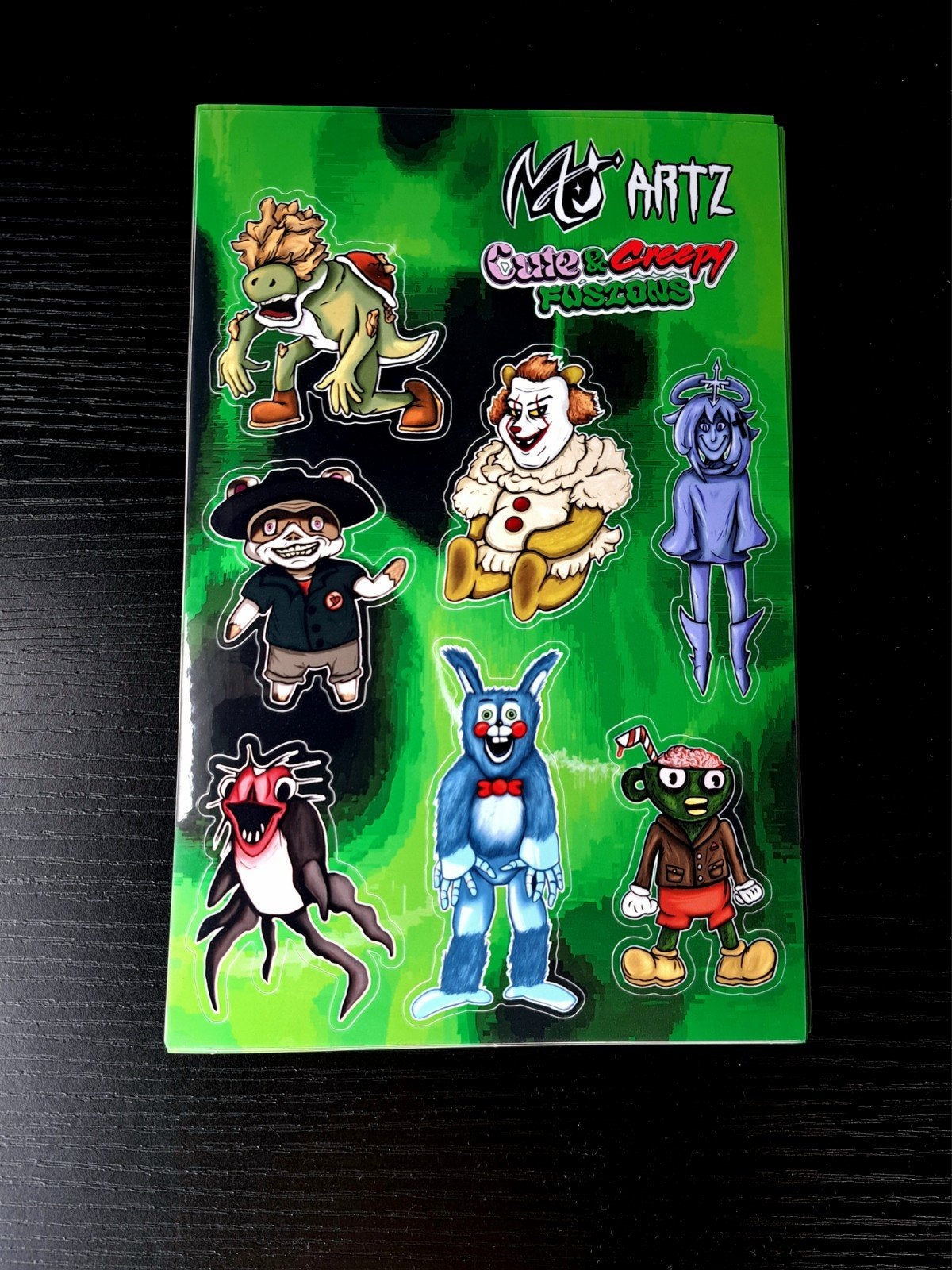 Stickervel gemixte karakters, Verzamelen, Ophalen of Verzenden, Overige typen