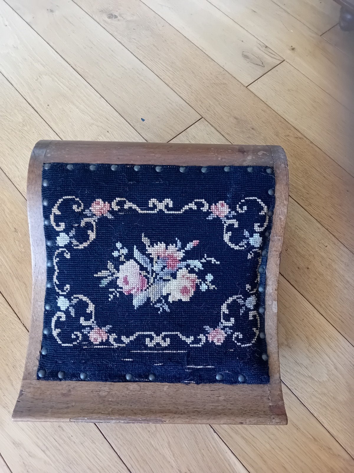 Voetenbank, Huis en Inrichting, Banken | Voetenbanken en Poefen, Ophalen, Minder dan 50 cm, Gebruikt, 50 tot 75 cm