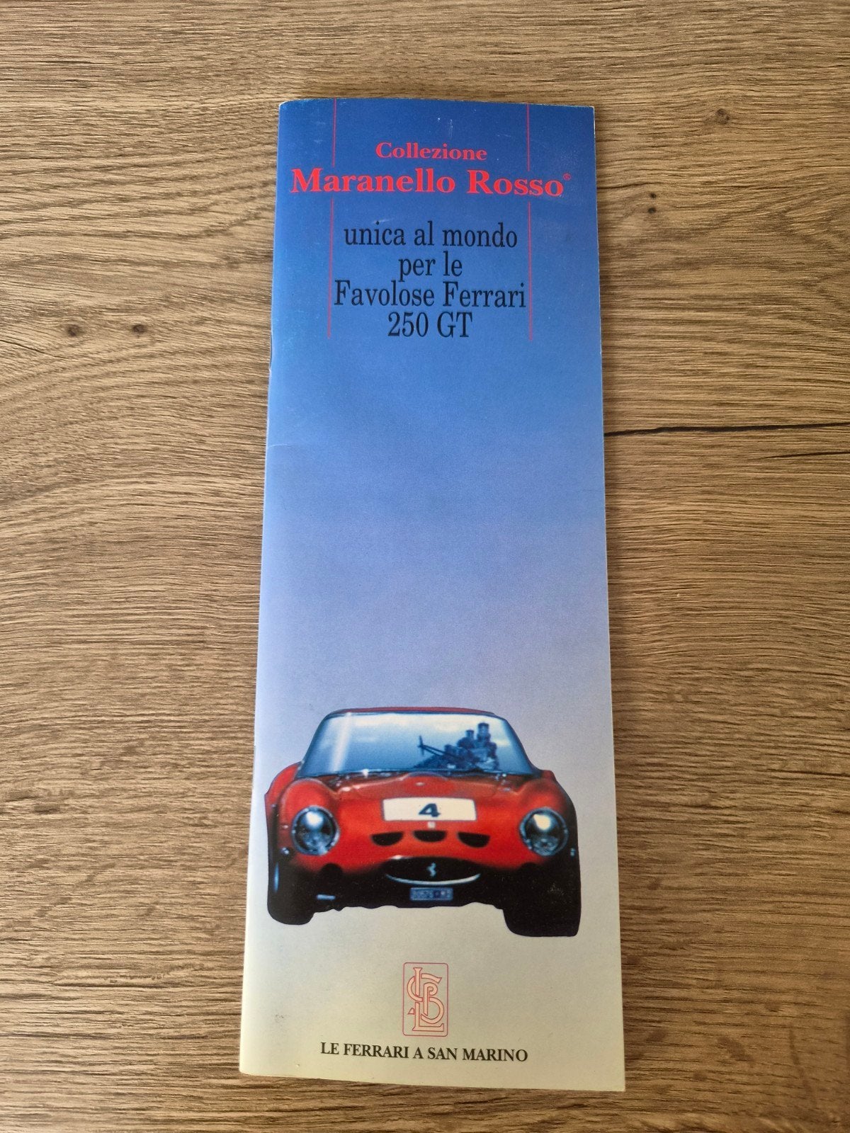 Ferrari 250 GT Maranello Rosso brochure, Ophalen of Verzenden, Zo goed als nieuw, Ferrari, Onbekend