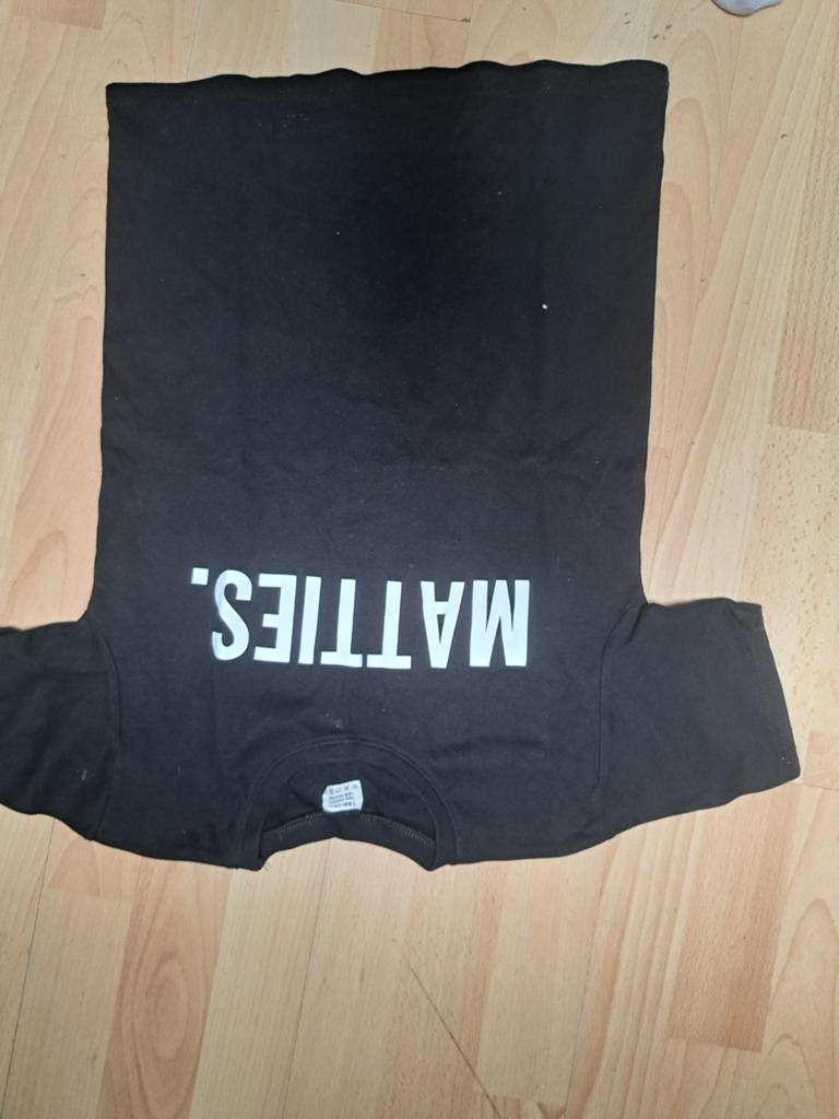 Zwart kinder T-shirt met 'MATTIES.' opdruk, Ophalen of Verzenden, Gebruikt, Onbekend, Jongen of Meisje