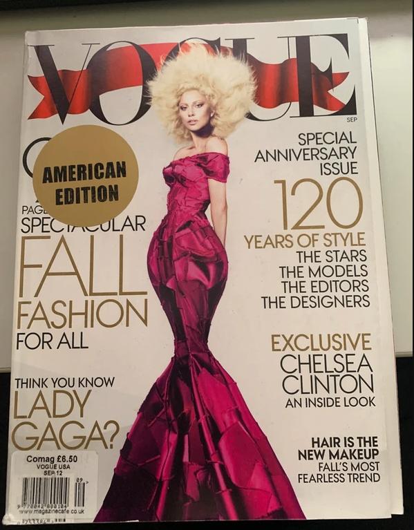 Vogue US sept 2012 - Lady Gaga - 915 pagina's, Ophalen of Verzenden, Glossy