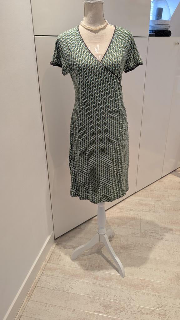 King Louie cross dress. Maat L. Kleur Groen., Kleding | Dames, Jurken, Maat 42/44 (L), Ophalen of Verzenden, Zo goed als nieuw