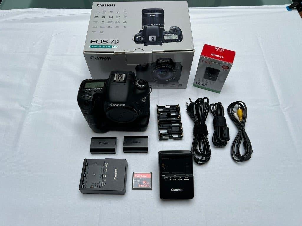 Canon EOS 7D Spiegelreflex (shutter count 1916), Ingebouwde flitser, Spiegelreflex, Canon, 18 megapixels