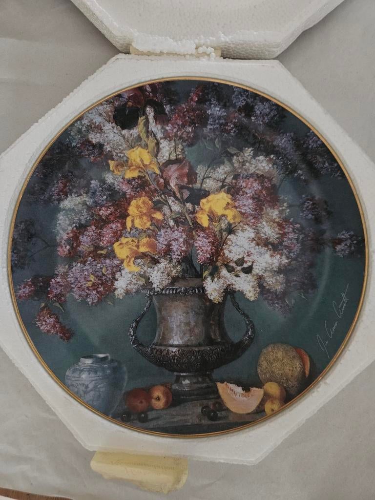Franklin Mint Irises and Silver Sierbord - Limited Edition, Ophalen