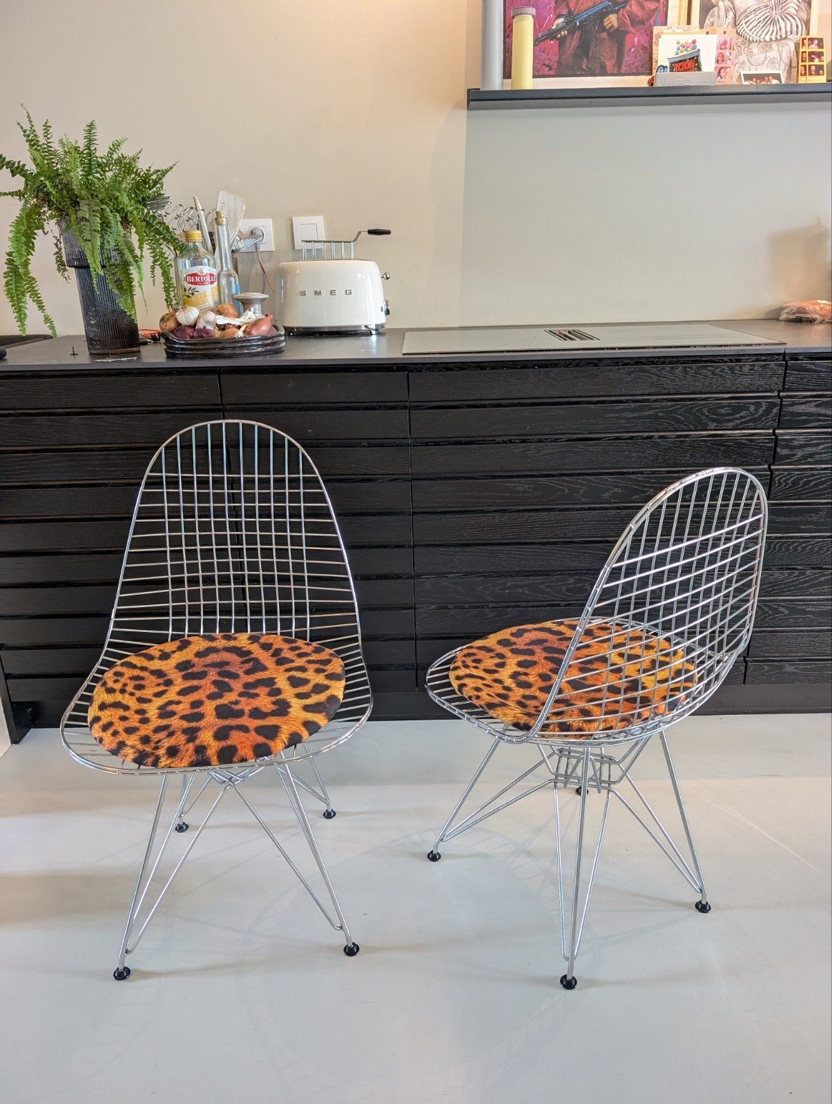 Vitra Wire Chair - draadstoel, Twee, Overige kleuren, Modern Design, Ophalen of Verzenden