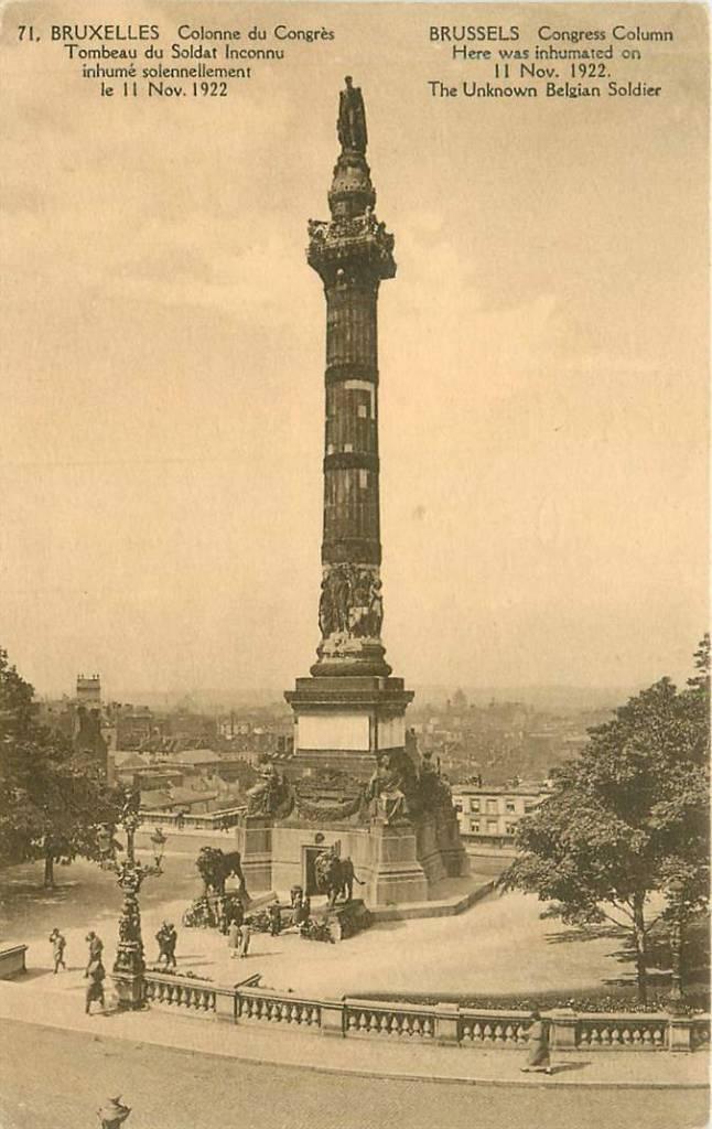 381-229-023 Bruxelles Colonne du Congres, Verzenden, Voor 1920, Overig Europa