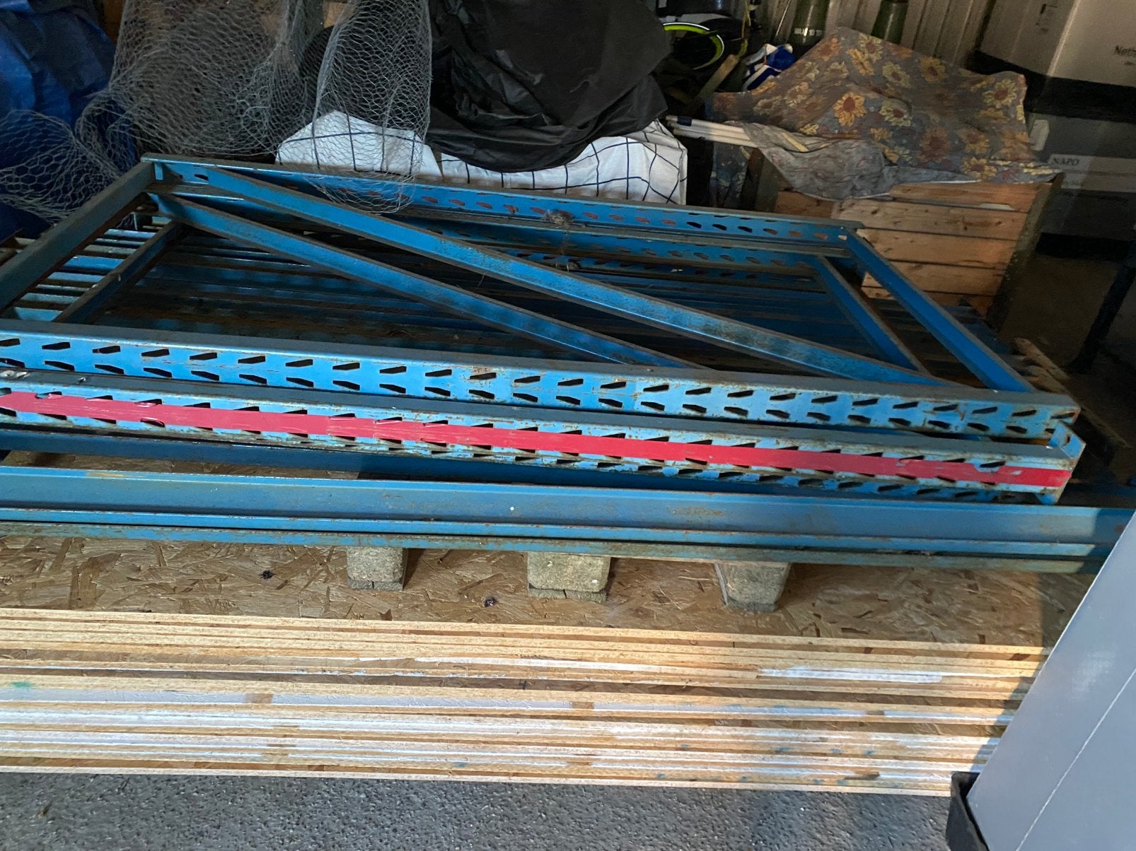 Pallet stelling, Ophalen, Gebruikt