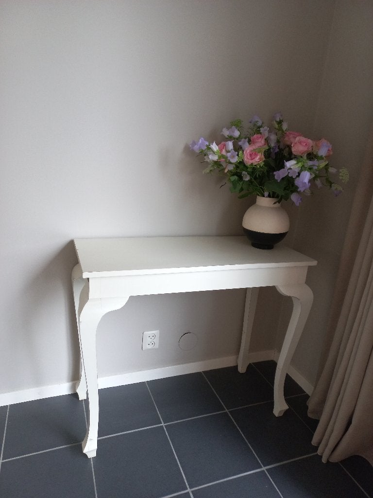 Creme/witte brocante sidetable/haltafel/bureautje, Ophalen
