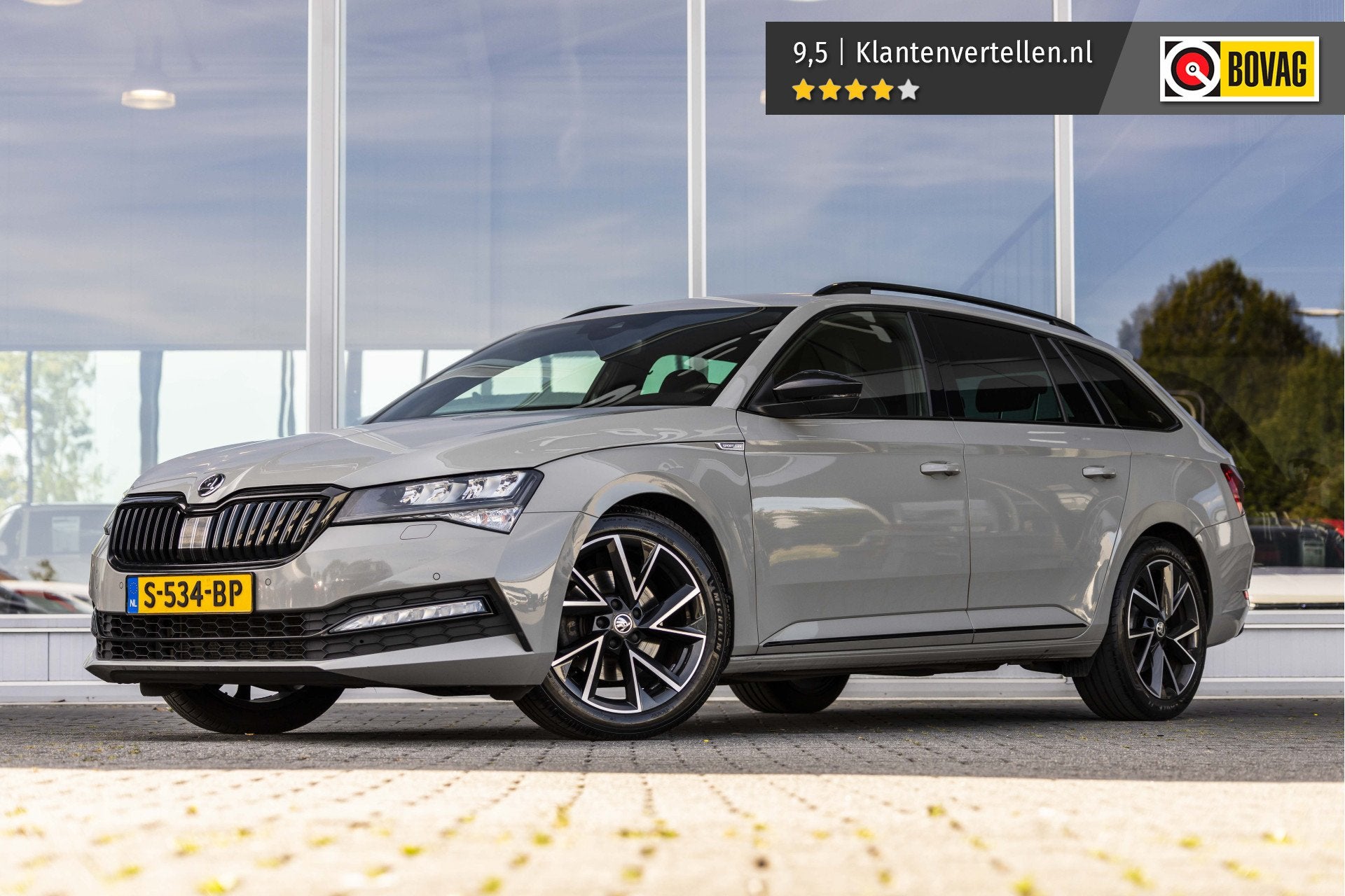 Skoda Superb Combi 1.5 TSI ACT Sportline | Memory | Camera |, 12 maanden, 4 cilinders, Leder en Stof, Origineel Nederlands