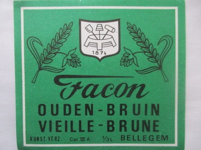 bieretiket Belgie 11-8 (4B) facon, Ophalen of Verzenden, Nieuw, Overige typen, Overige merken