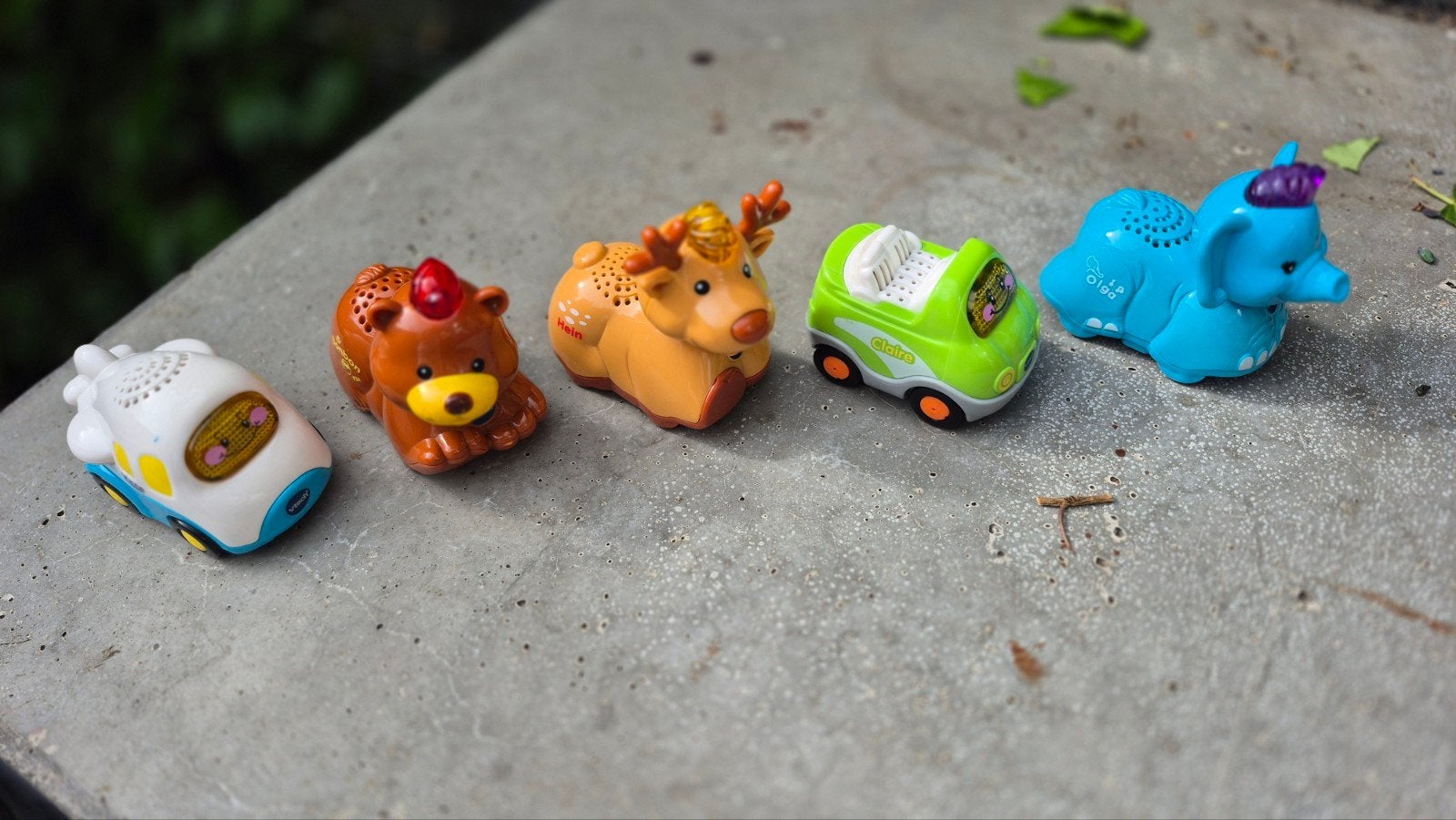 Vtech autobaan met 5 karretjes, Ophalen, Zo goed als nieuw, 2 tot 4 jaar