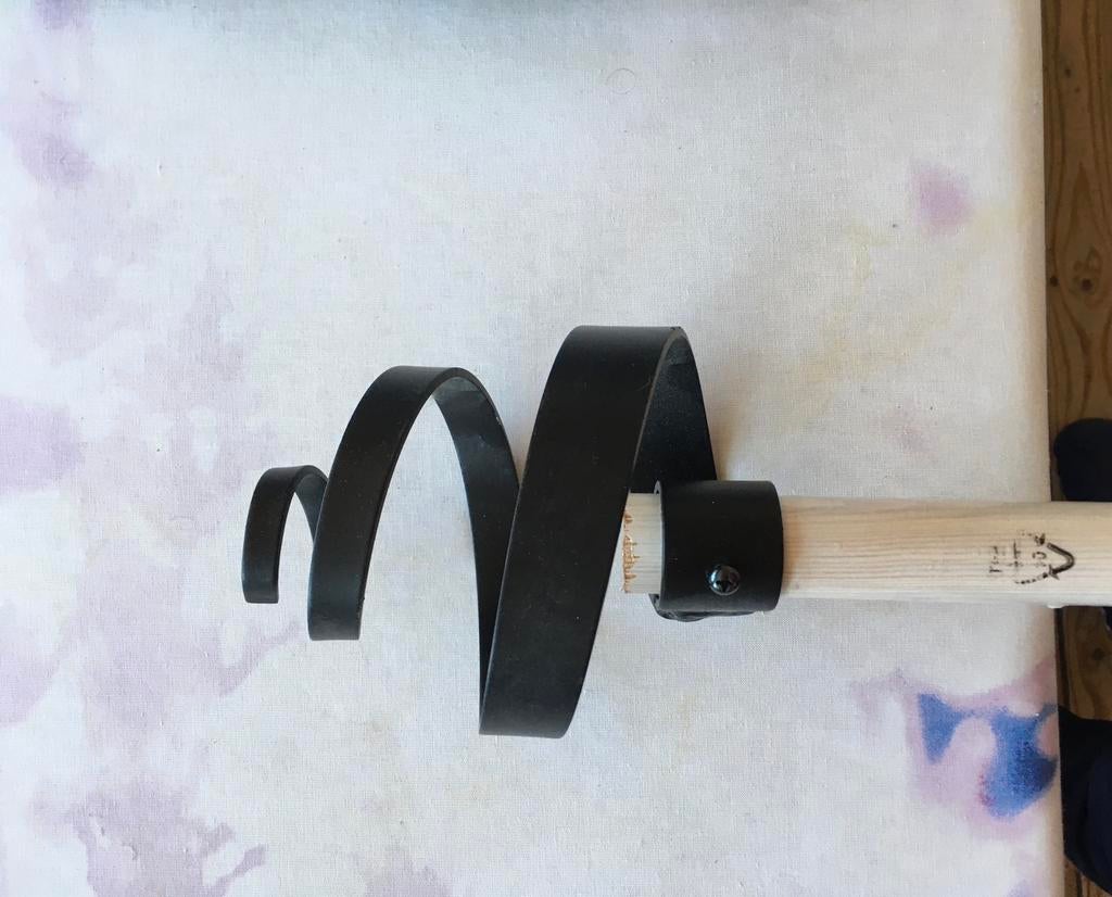 Eindstop. 2stuks. nieuw,  gordijnroede. Metaal. Zwart., Minder dan 50 cm, Zwart, Nieuw, Ophalen of Verzenden