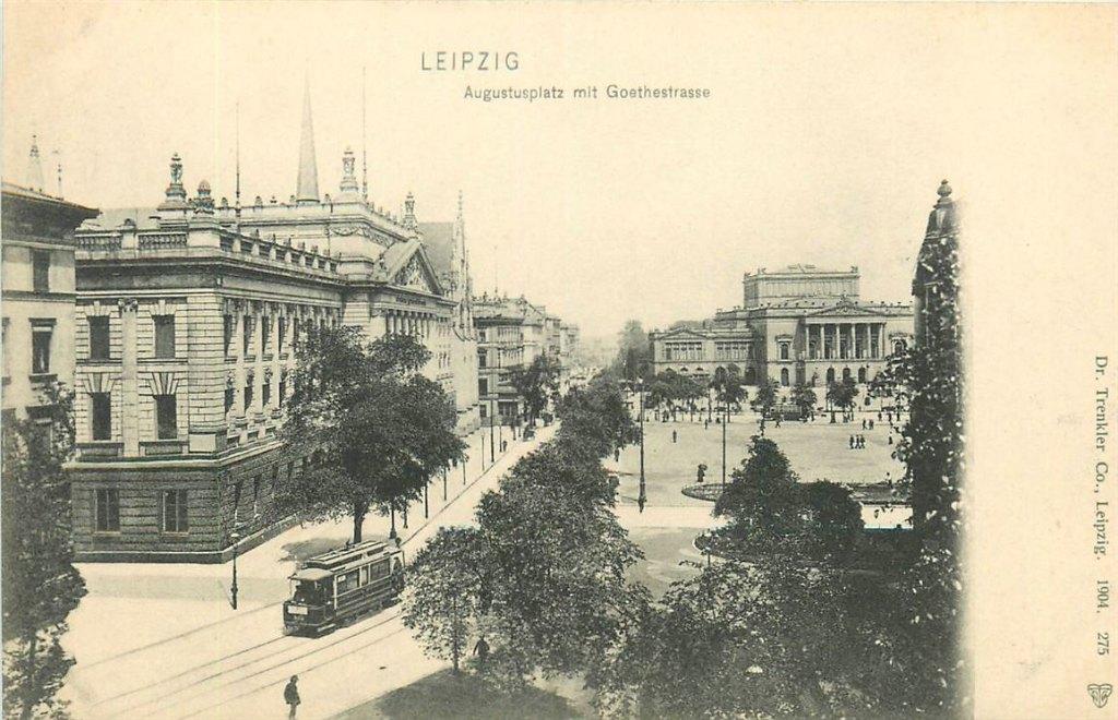 701-301-015 Leipzig Augustusplatz, Verzenden, Voor 1920, Duitsland