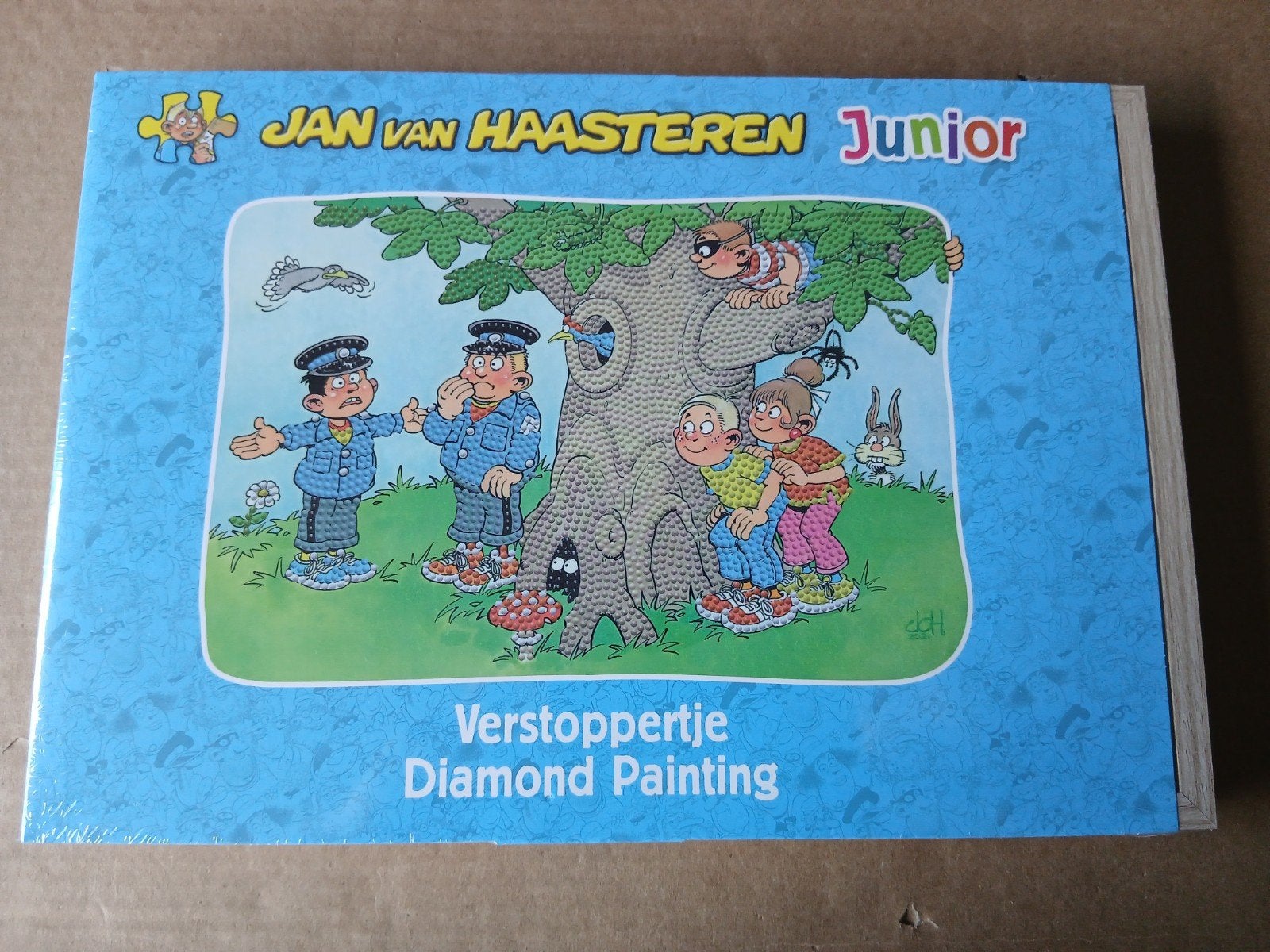 Jan van Haasteren Junior Diamond Painting VerStoppertje, Overige thema's, Diamond painting, Nieuw, Ophalen of Verzenden