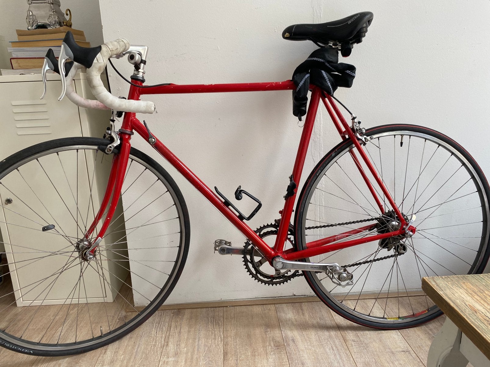 Rode race fiets, Minder dan 10 versnellingen, Gebruikt, Carbon, Trommelrem