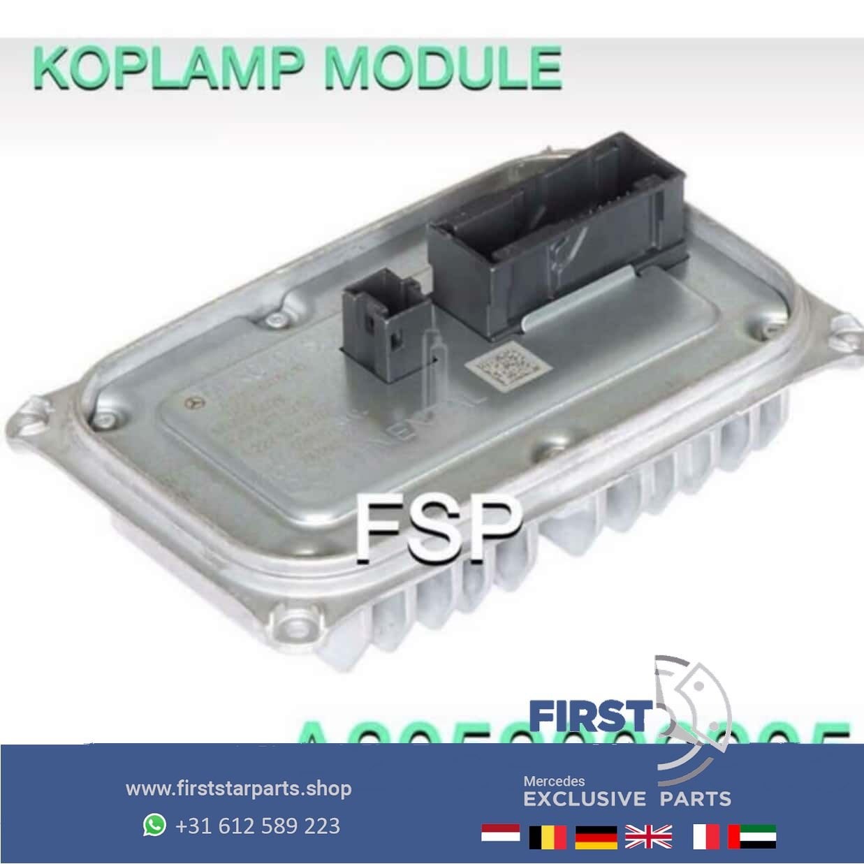 W205 ILS LED KOPLAMPMODULE LINKS / RECHTS ORIGINEEL Mercedes, Gebruikt, -, Ophalen of Verzenden, -