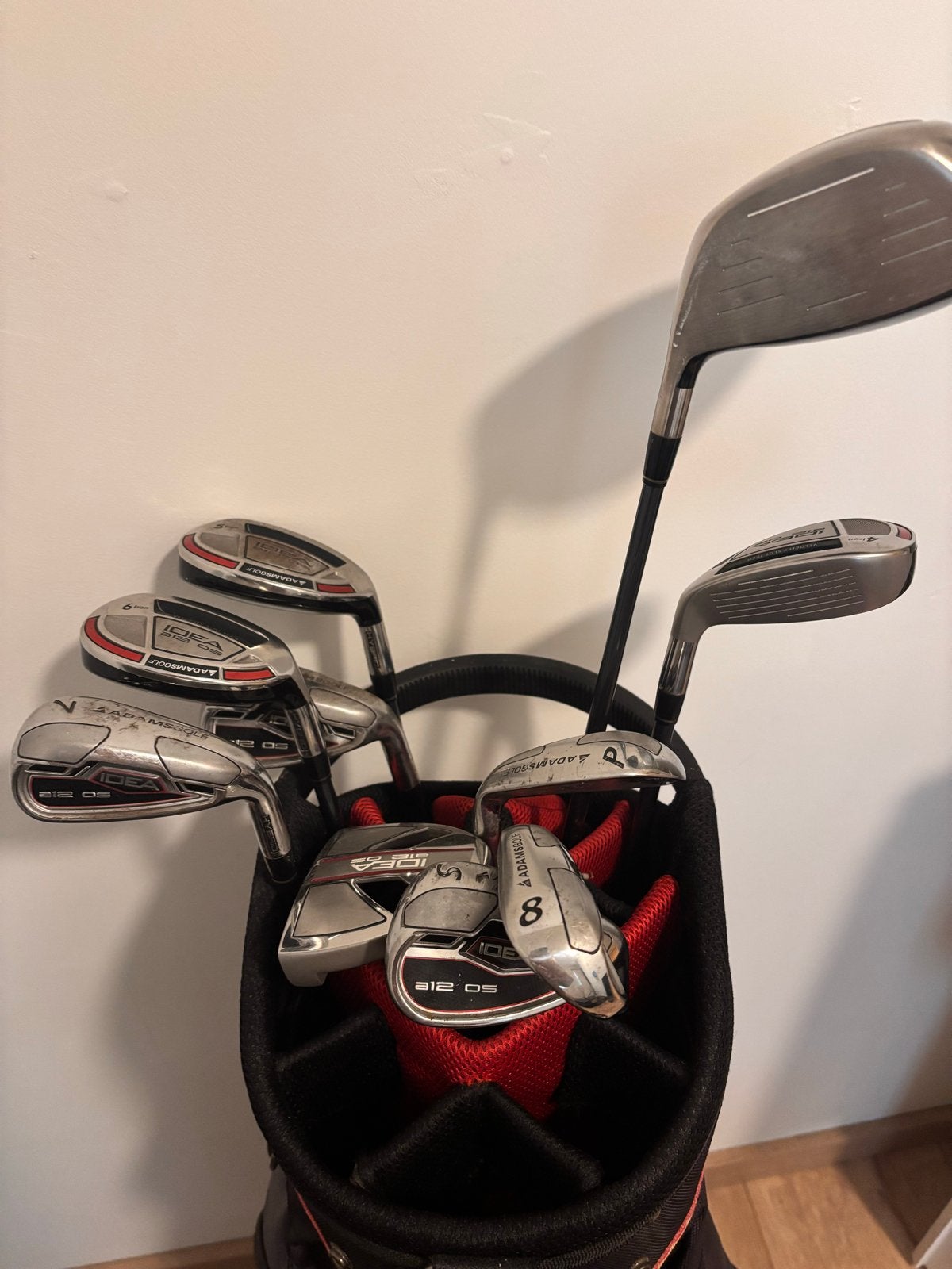 golfset Adamsgolf met Inesis golftrolley, Sport en Fitness, Ophalen, Gebruikt, Set, Overige merken