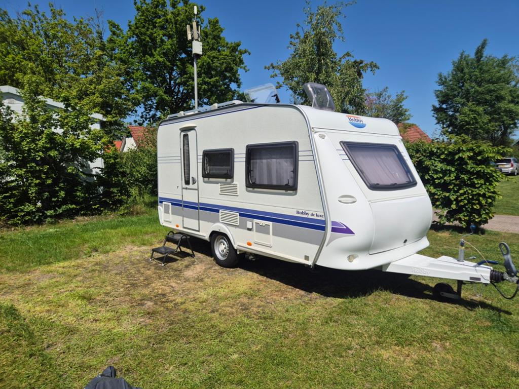 Hobby 400 SF 2007 de luxe Unico Mover Airco Lichtgewicht, Caravans en Kamperen, Caravans, Hobby, Treinzit, Particulier, Tot en met 4