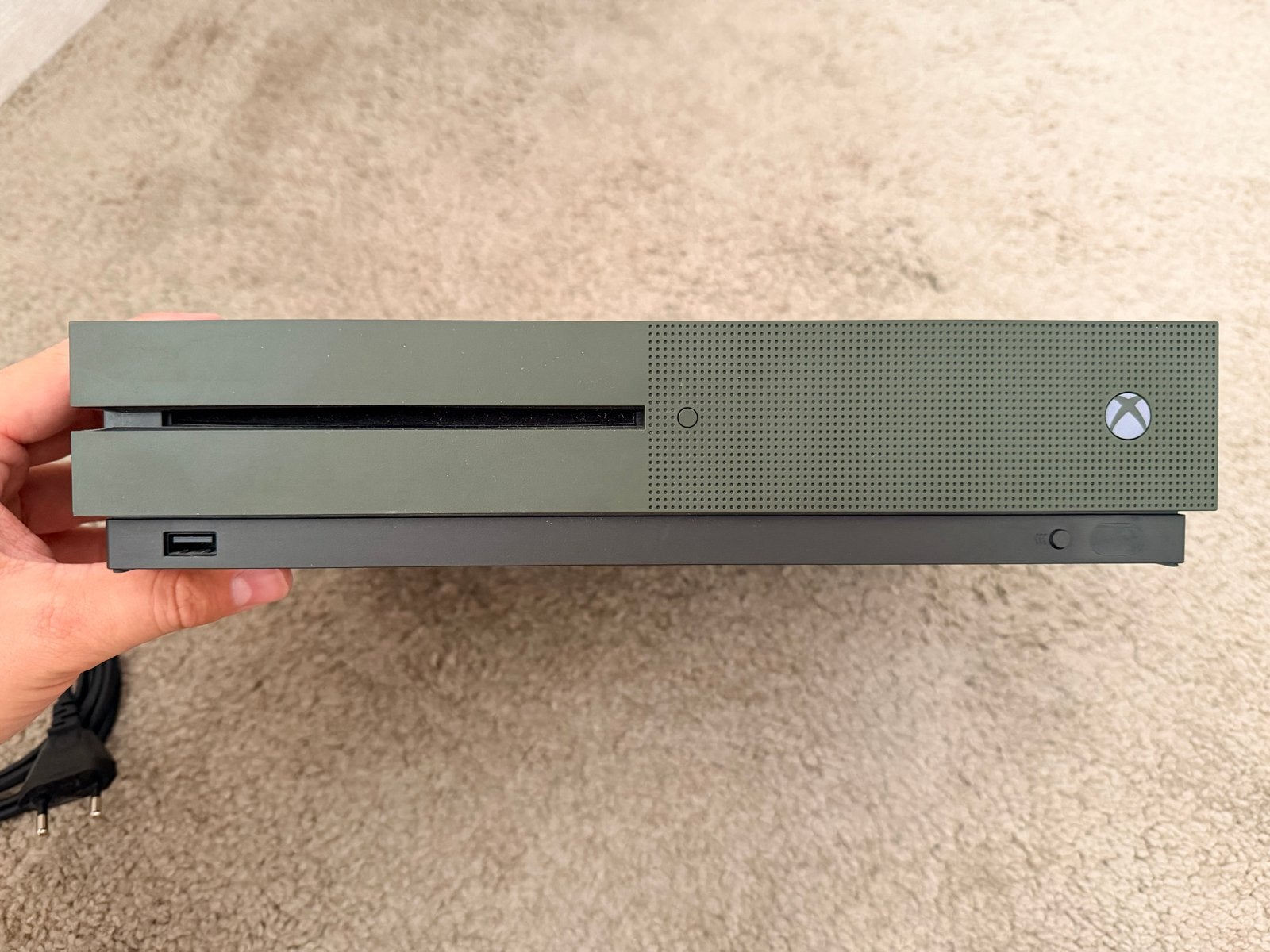 Xbox One S 1TB Limited Edition Battlefield One (Zonder contr, Spelcomputers en Games, Xbox One S, Ophalen of Verzenden, Zo goed als nieuw