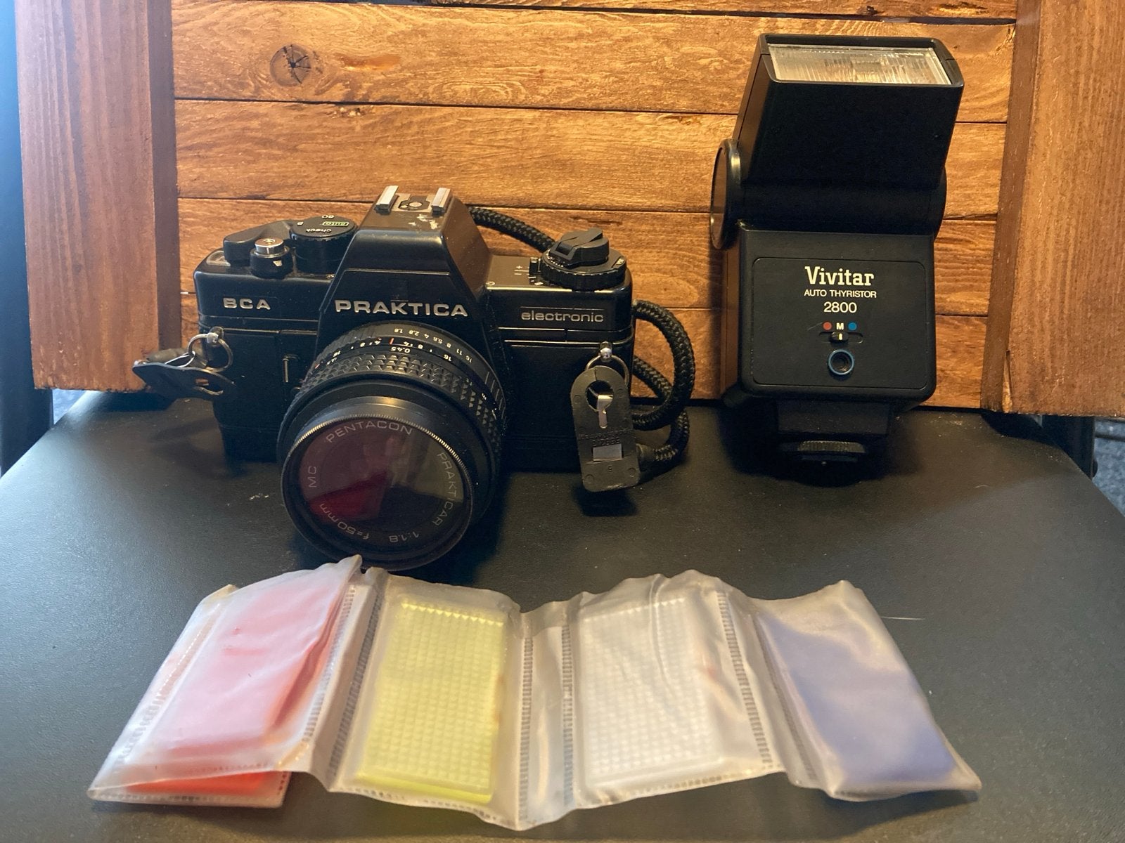 Praktica BCA Electronic Spiegelreflexcamera met flitser, Gebruikt, Spiegelreflex, ., Ophalen of Verzenden