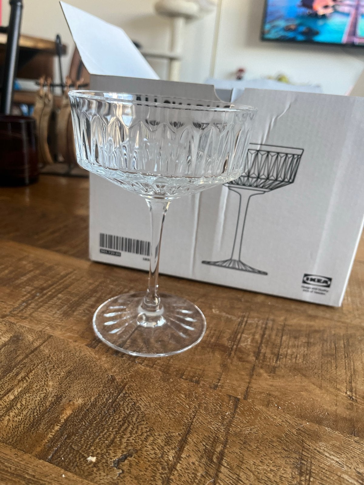 4x Sällskaplig cocktail glazen - Nieuw en ongebruikt, Ophalen, IKEA, Nieuw, Meerkleurig