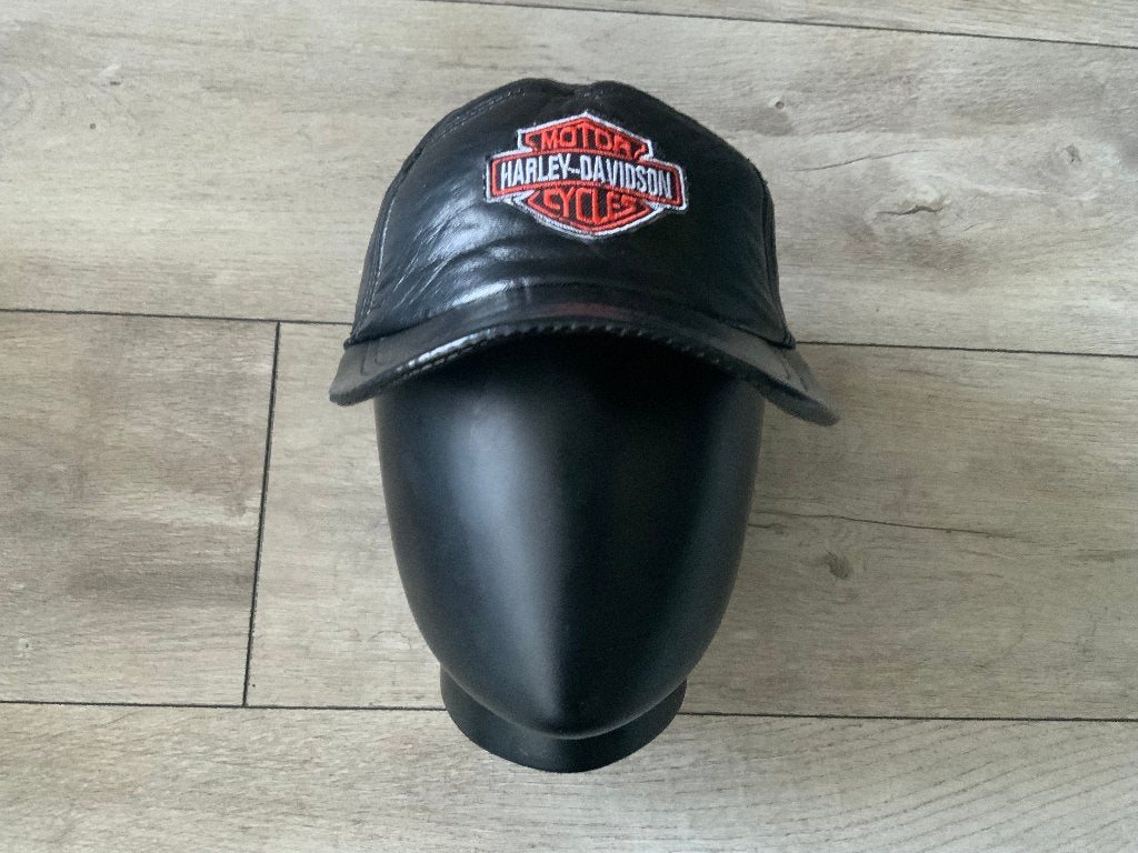Harley Davidson MotorCycles Lederen / Pet Leer Motor Cycles, Kleding | Heren, Hoeden en Petten, Harley-Davidson, One size fits all
