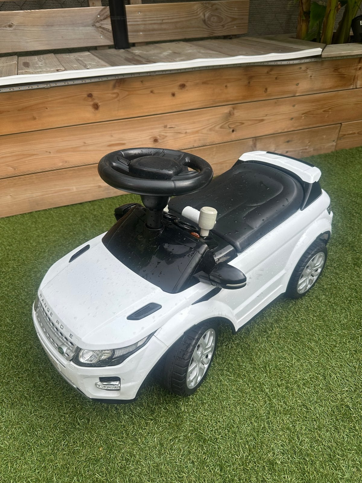 Witte Range Rover loopauto voor kinderen, Ophalen, Gebruikt, Loopvoertuig