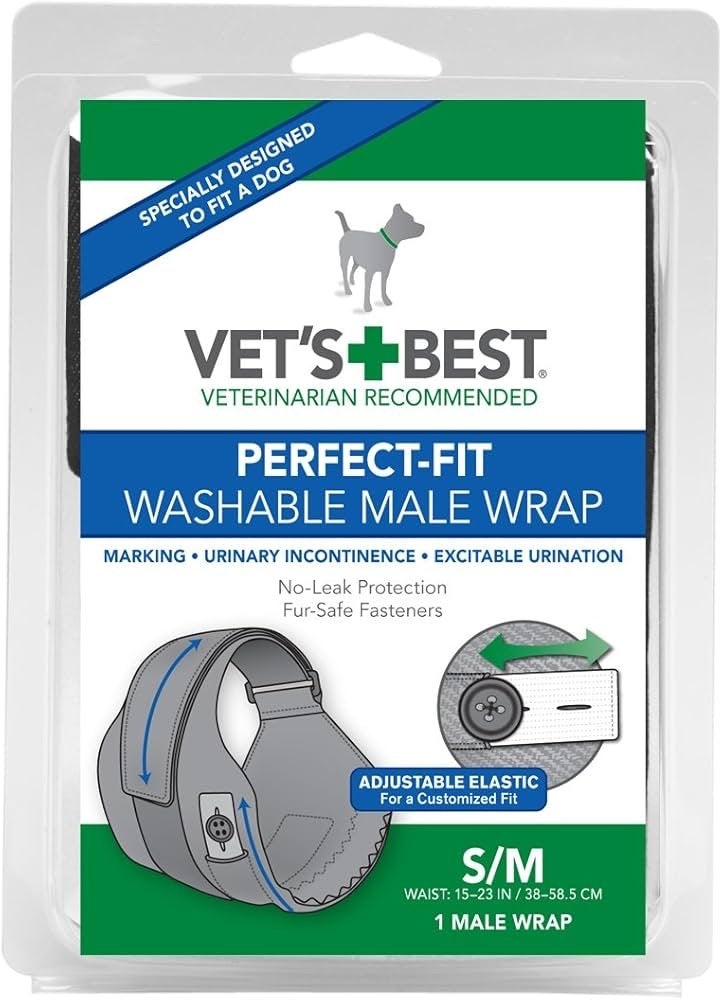 Male dog belly belt/diaper, reusable, Ophalen of Verzenden