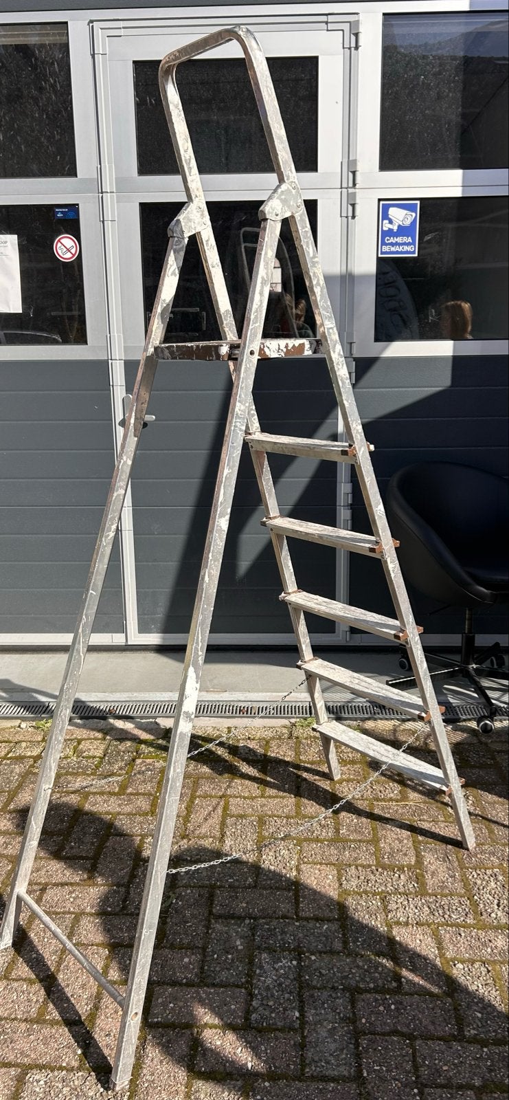 Stevige gebruikte hoge trap - ideaal voor klussen, Ophalen, Gebruikt, Trap, .
