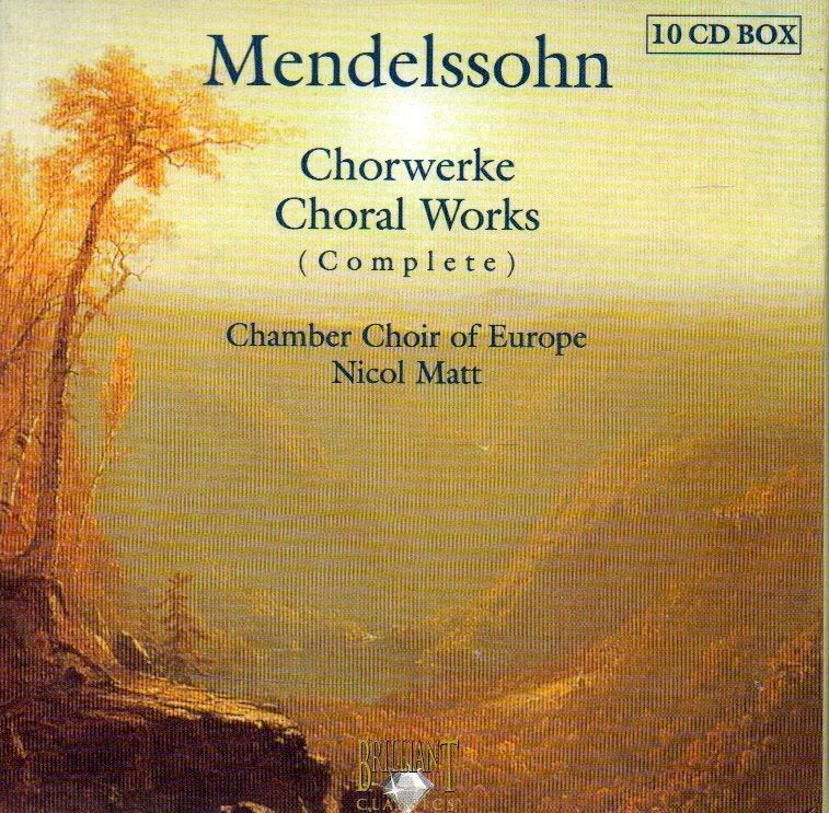 Mendelssohn - Chorwerke Choral Works (Complete) - 10 CD Box, Boxset, Zo goed als nieuw, Romantiek, Inclusief boekje