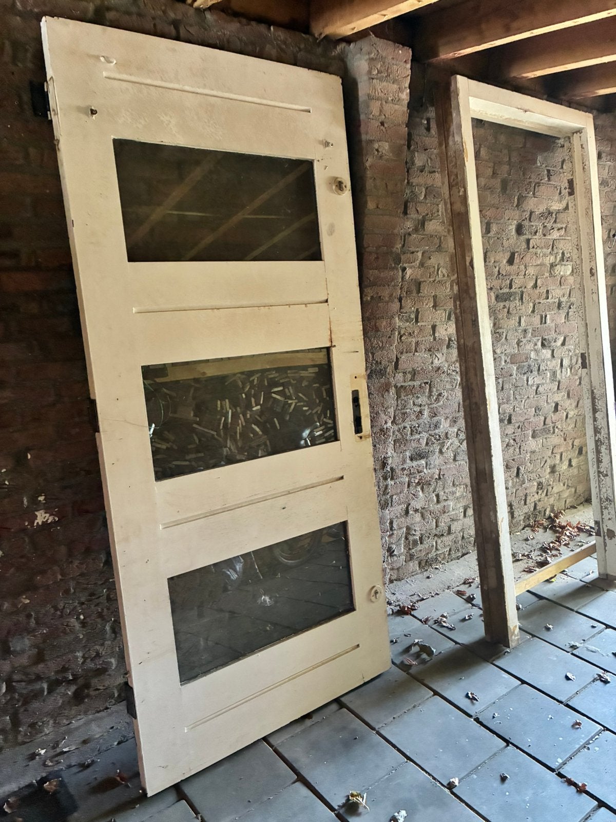 Buitendeur + Binnendeur Kozijn, Doe-het-zelf en Verbouw, Ophalen, Gebruikt, 80 tot 100 cm, Buitendeur