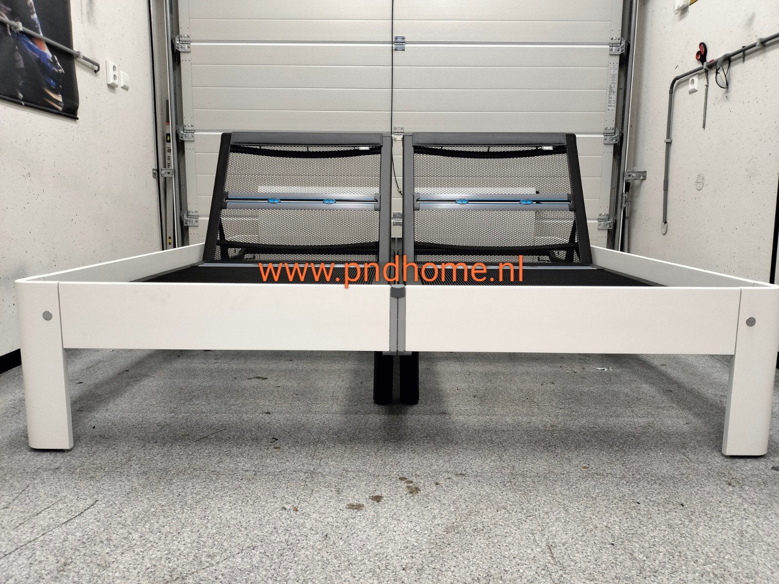 Auping Auronde 180x200 Deelbaar & Verstelbaar, Verstelbaar, Wit, Tweepersoons, Ophalen of Verzenden
