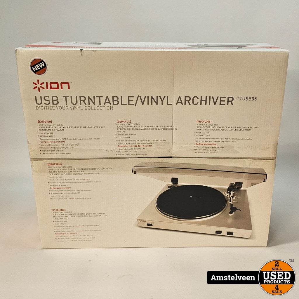 ION ITT USB05 USB platenspeler | Nieuw in Doos, ION, Nieuw, Support@ion.com, InMusic World Headquarters
200 Scenic View Drive, Suite 201
Cumberland, RI 02864
USA