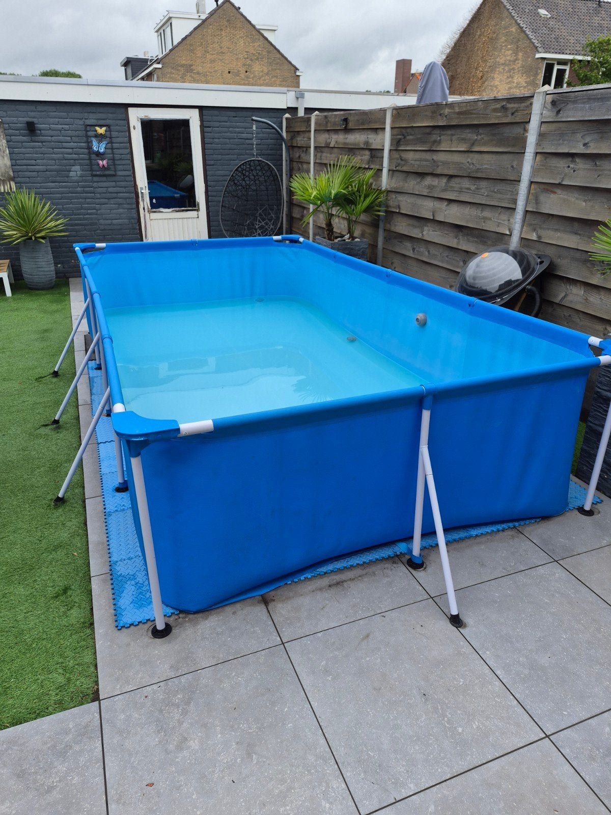 zwembad 4 x 2.11 m te koop, Ophalen, Gebruikt, 200 tot 300 cm, 80 tot 120 cm