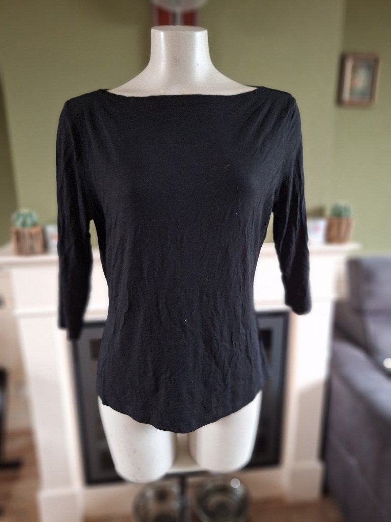 Dancing days boat neck top by banned XXL zwart strikjes mouw, Verzenden, Zwart, Maat 46/48 (XL) of groter, Zo goed als nieuw