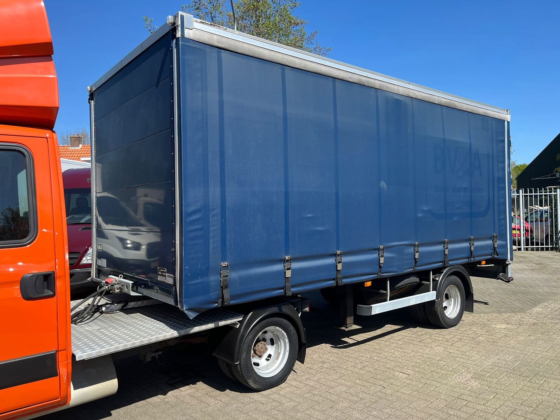 Veldhuizen P 31-2A | schuifzeil BE oplegger, Auto's, Blauw, Overige brandstoffen, Origineel Nederlands, Bedrijf
