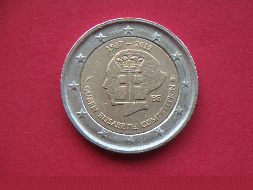 Kavel België 2 Euro Koningin Elisabeth competition 2012., Postzegels en Munten, Munten | België, Verzenden, Overig, Losse munt