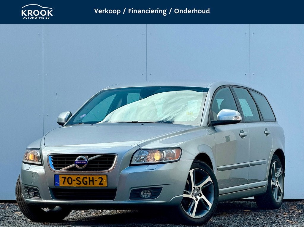 Volvo V50 2.0 Limited Edition | 2011 | Leder | 62.000 km |, Gebruikt, Met garantie (alle), 1279 kg, Zilver of Grijs
