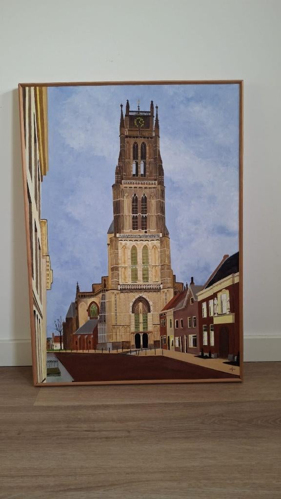 Toren Zaltbommel schilderij op doek 2005, Ophalen