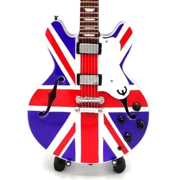 Noel Gallagher Oasis miniatuur gitaar 25cm mini guitar deco, Info@deconoord.nl, Deco Noord, Nieuw, Ophalen of Verzenden